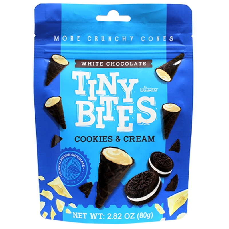 Tiny Bites Cookies and Cream Waffle Cones 2.82 oz. Bag