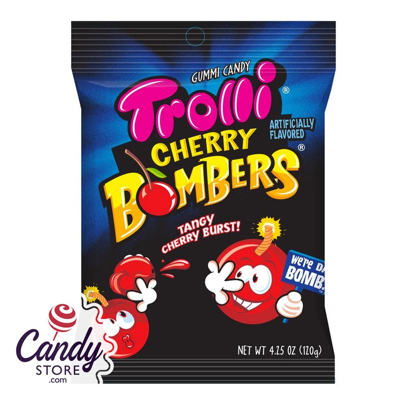 Trolli Sour Cherry Bombers Candy - 12ct