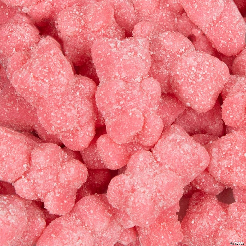 1,080 Pcs Pink Candy Sugar Coated Gummy Bears (12 lb - Approximately 1,080 Pcs)