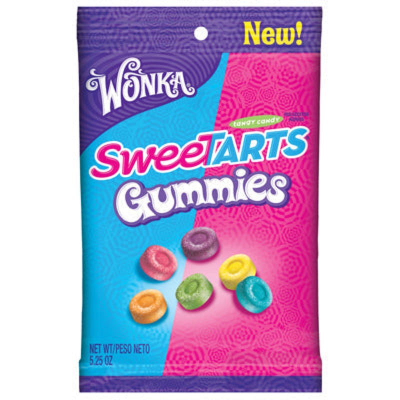 Wonka Sweetart Gummy Peg Bags - 12ct