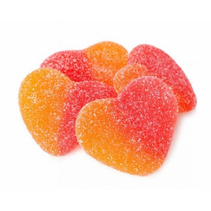 Valentine's Day Gummi Peach Hearts 4.4 lb. Bag