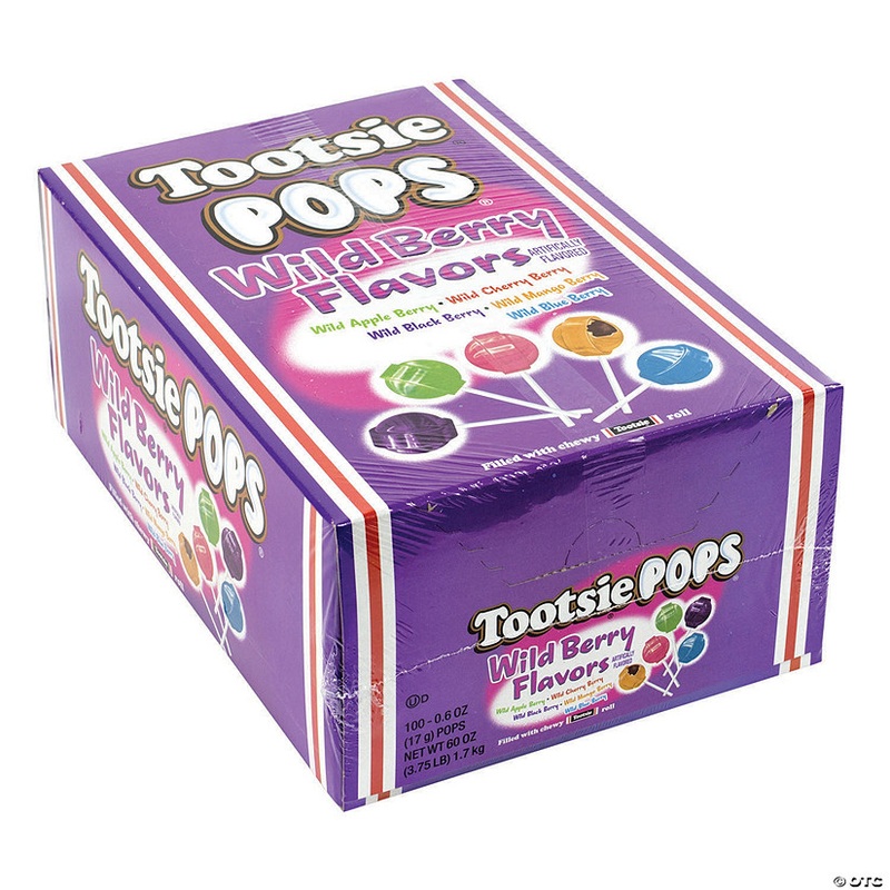Tootsie Pops Wild Berry, 100 Count