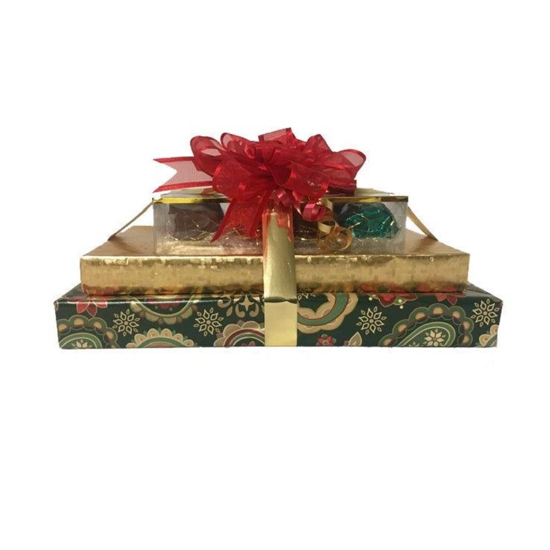 3 Tier Jingle Berry Christmas Chocolate Pyramid