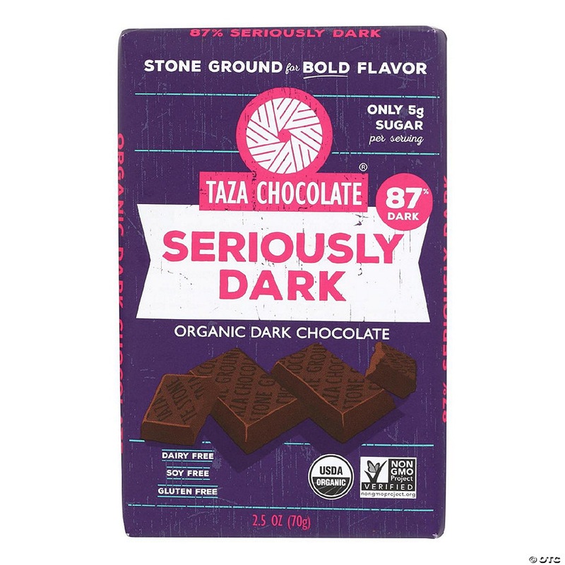 Taza Chocolate - Bar Seriously Dark - Case of 10 - 2.5 OZ