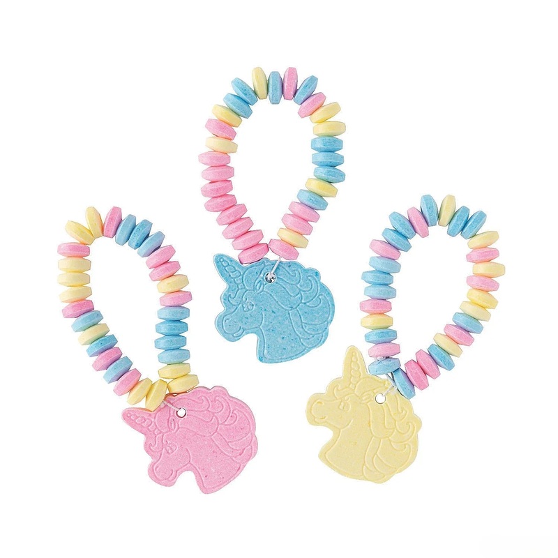 Unicorn Candy Bracelets: 12-Piece Box