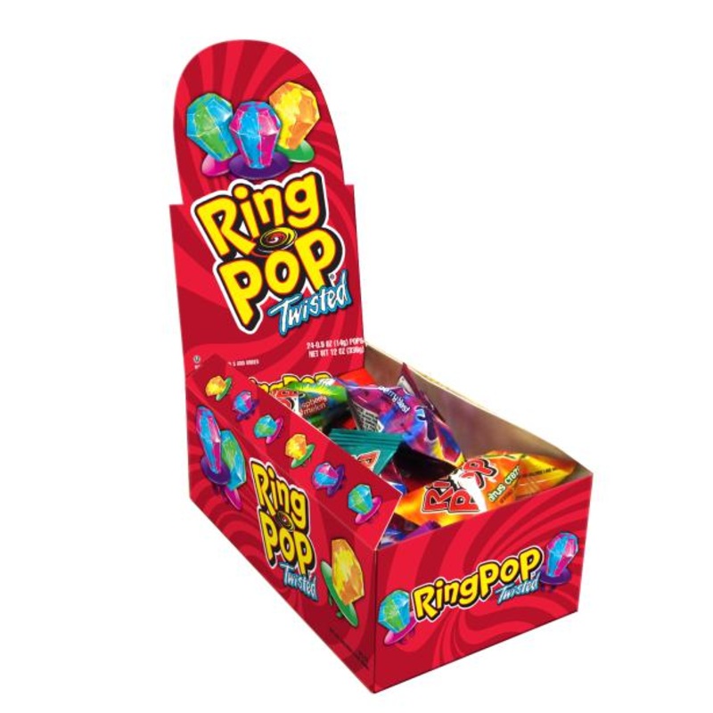 The Bazooka Company Twisted Ring Pop 24ct