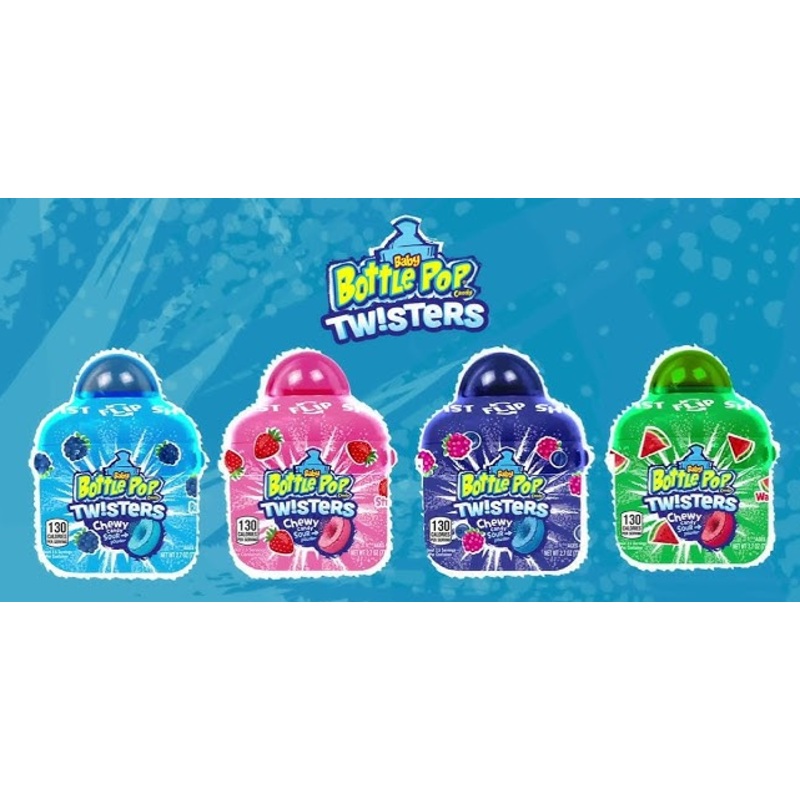 The Bazooka Company Baby Bottle Pop Twisters 8ct