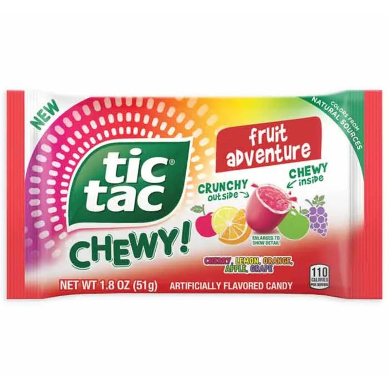 Tic Tac Chewy Fruit Adventure: 24-Piece Display