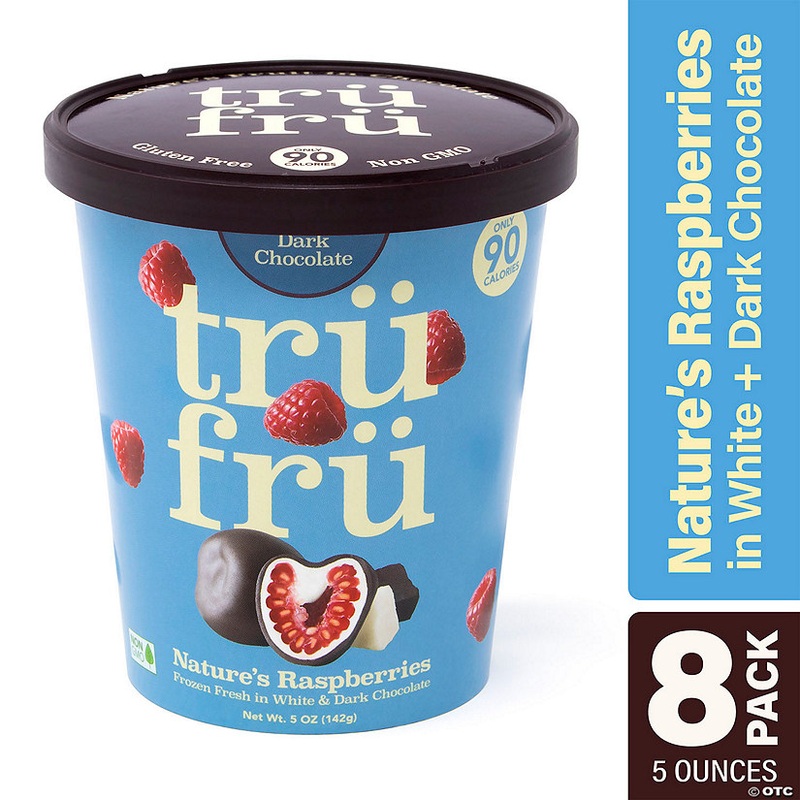 Tru Fru Raspberries in White & Dark Chocolate (5 oz, 8 Pack)