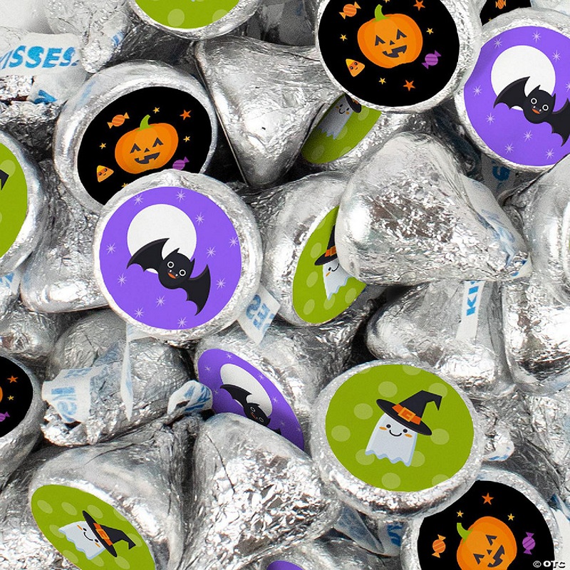 180 Pcs Halloween Party Candy Chocolate Hershey's Kisses (2lb) - Cute Mix