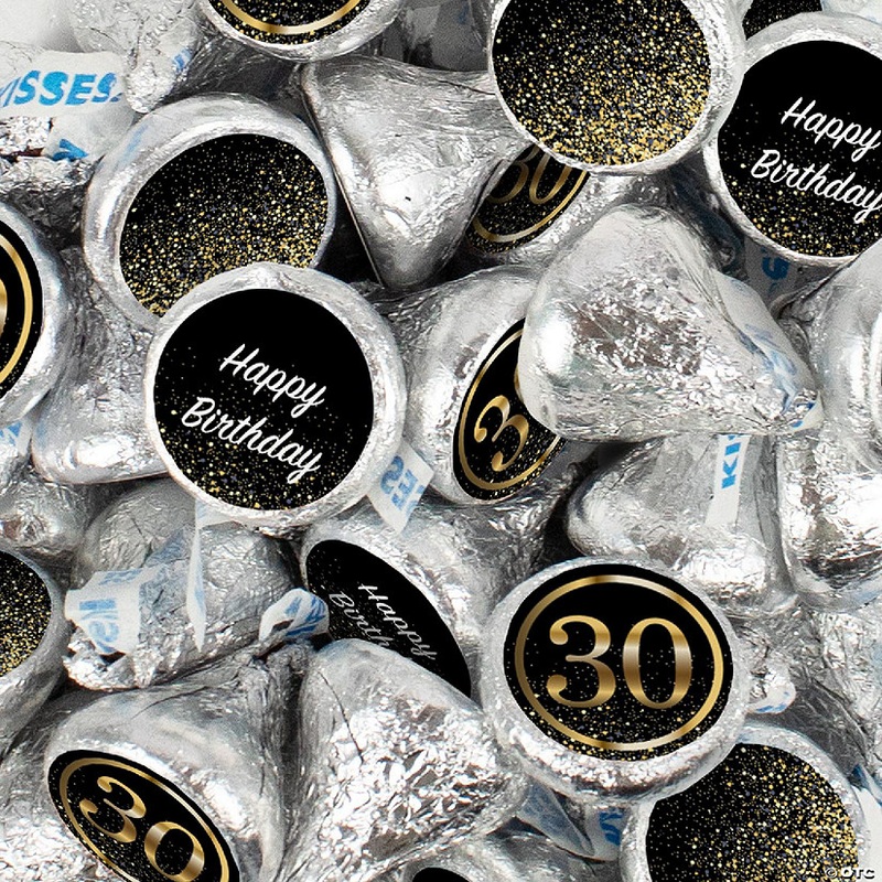 270 Pcs 30th Birthday Candy Chocolate Party Favor Hershey's Kisses Bulk (2.7lb)
