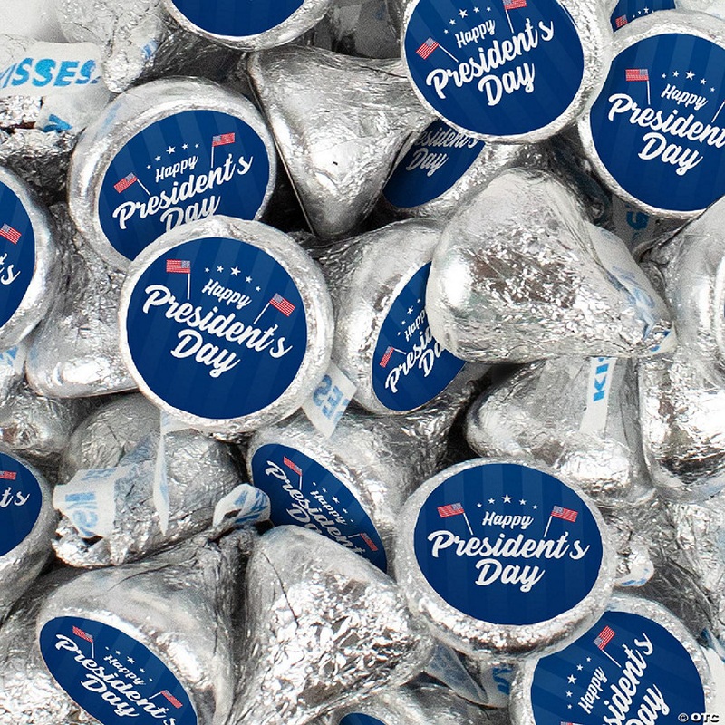 270 Pcs President's Day Candy Chocolate Hershey's Kisses Bulk Classroom Party Supplies (3lb) Patriotic