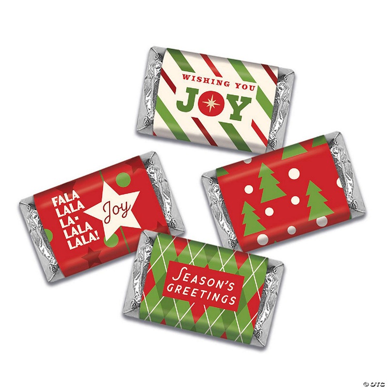 114 Pcs Christmas Candy Party Favors Hershey's Miniatures Chocolate - Joy