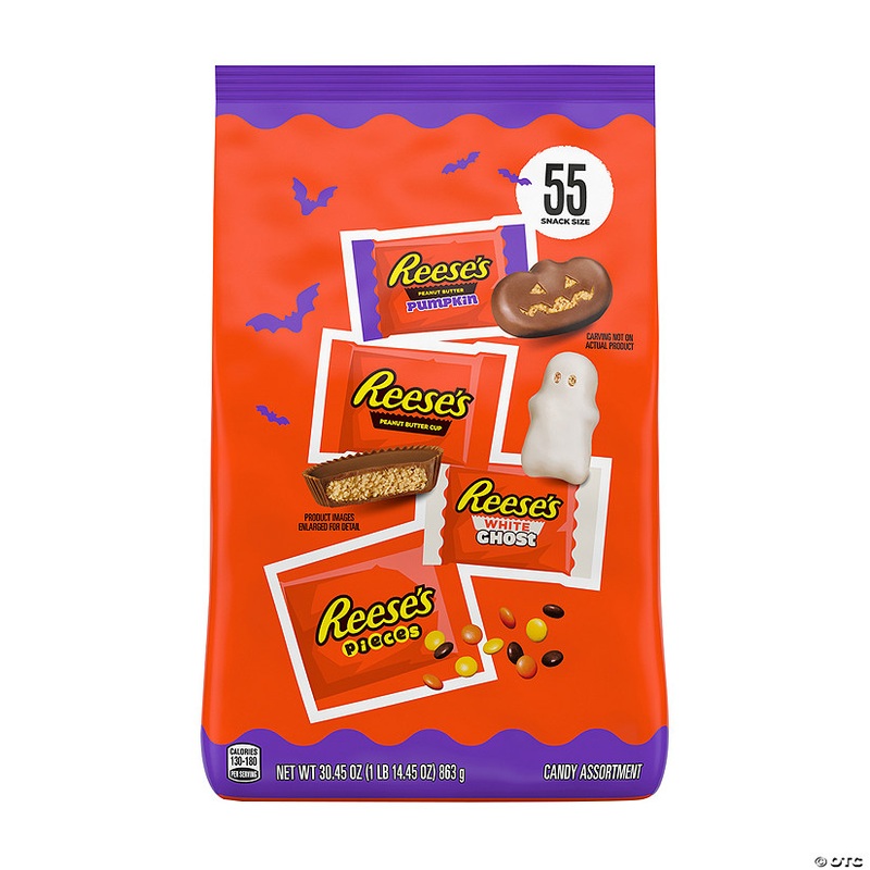 33.11 oz. Hershey Halloween-Shaped Chocolate Candy Assortment - 55 Pc.