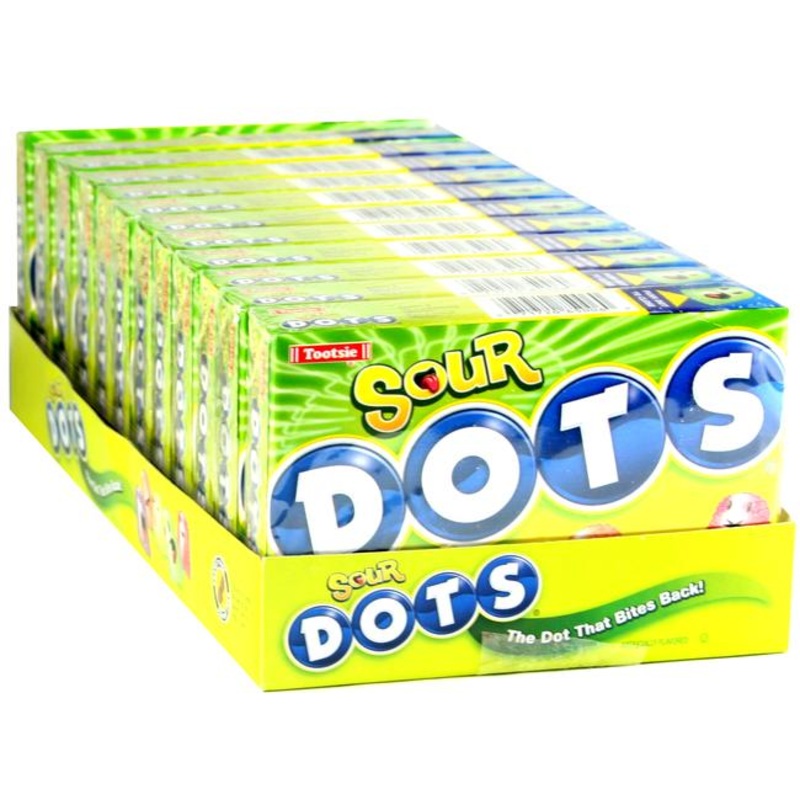 Tootsie Sour Dots 7.5oz Theater Box 12ct