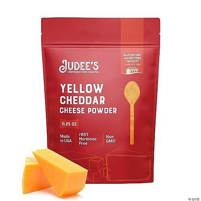 Yellow Cheddar Cheese Powder 319g (11.25oz) - 100% Non-GMO, rBST Hormone-Free, Gluten-Free & Nut-Free