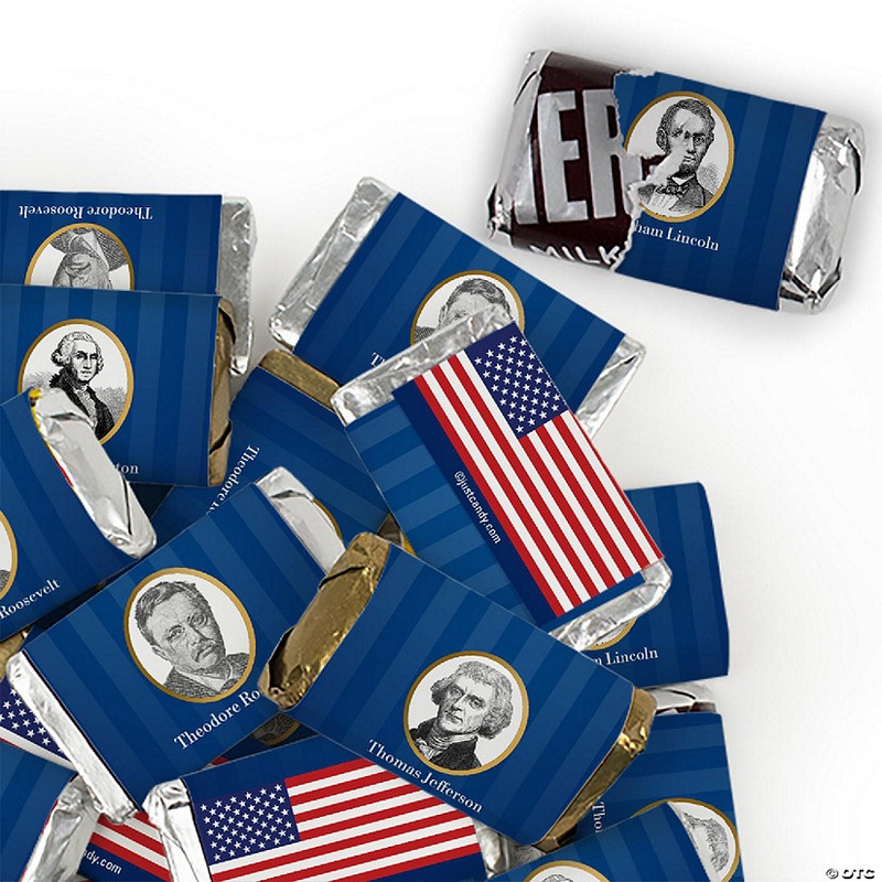 152 Pcs President's Day Candy Favors Hershey's Miniatures Chocolate