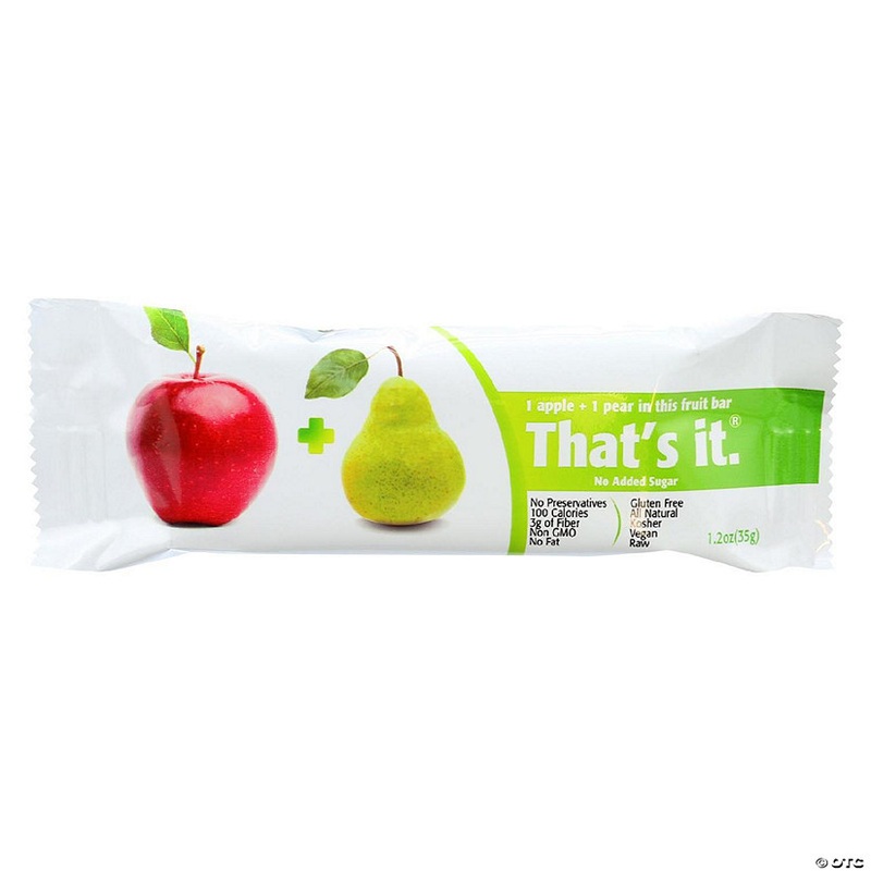 That's It Fruit Bar - Apple and Pear - Case of 12 - 1.2 oz