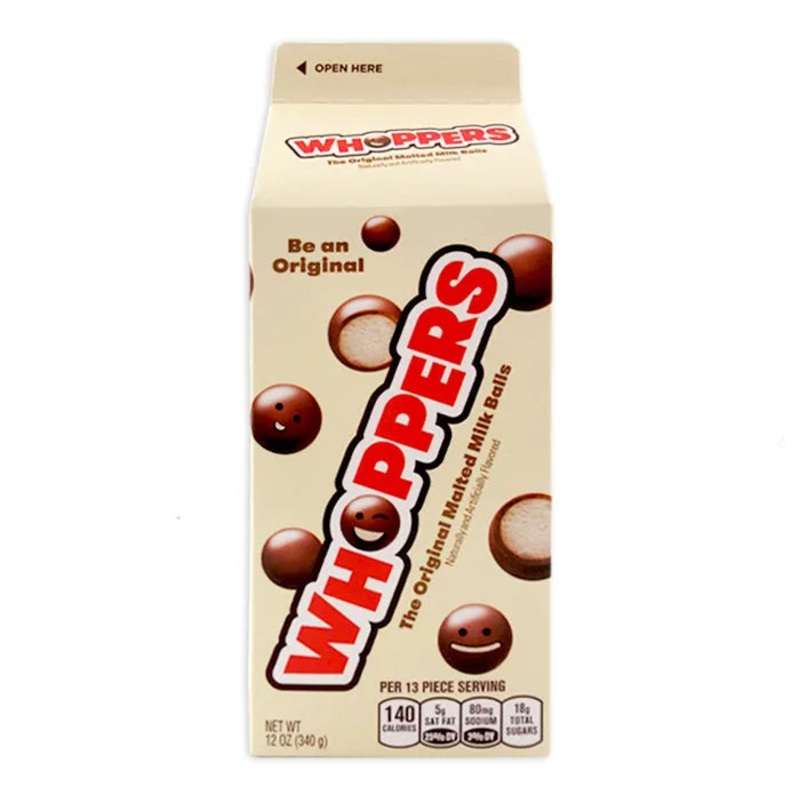 Whoppers Malted Milk Balls Carton Box: 12-Piece Case