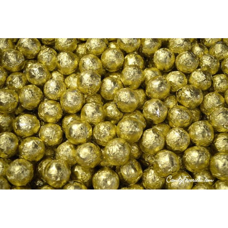 Wrapped Gold Chocolate Balls