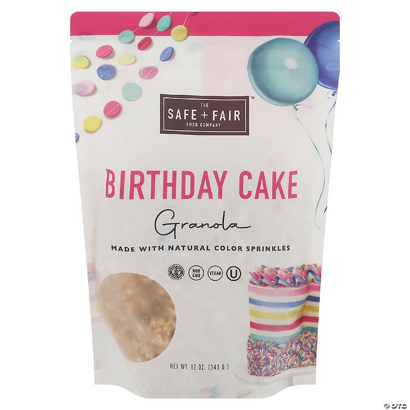 The Safe And Fair Food Co Granola Birthday Cake 12 oz (Pack of 6)
