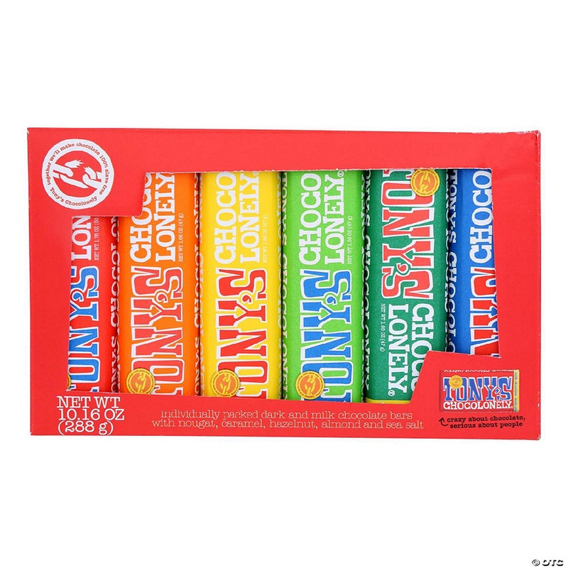 Tony's Chocolonely - Bar Choc.mixed Rainbow - Case of 8-6 CT
