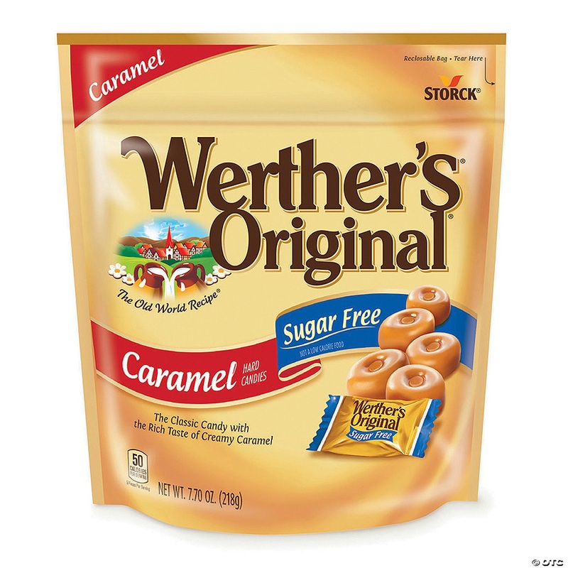 Werther's Original Sugar Free Caramel Hard Candies, 7.7 oz, 2 Pack