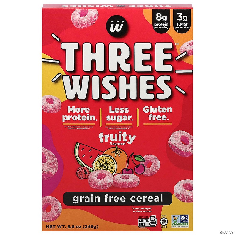Three Wishes Cereal Fruity 8.6 Oz (Pack of 6)
