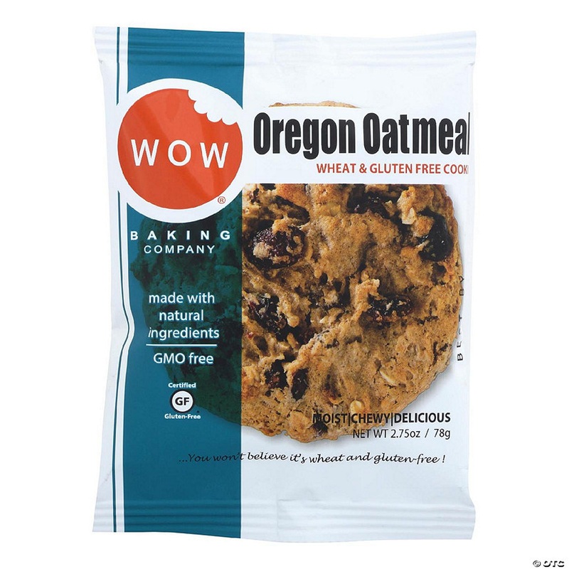 Wow Baking Cookie - Oregon Oatmeal - Case of 12 - 2.75 oz.