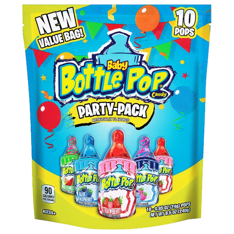 The Bazooka Company Baby Bottle Pop 10ct Case