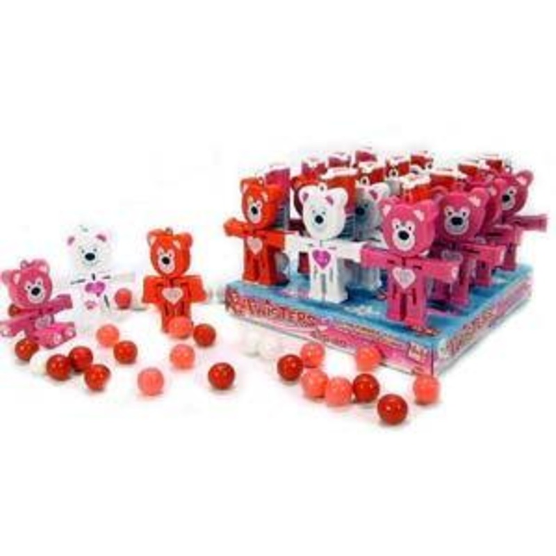 Valentine Bubble Gum Twister Bears