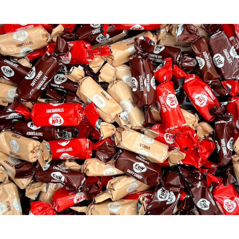 Wrapped Assorted Caramel Taffy Candy