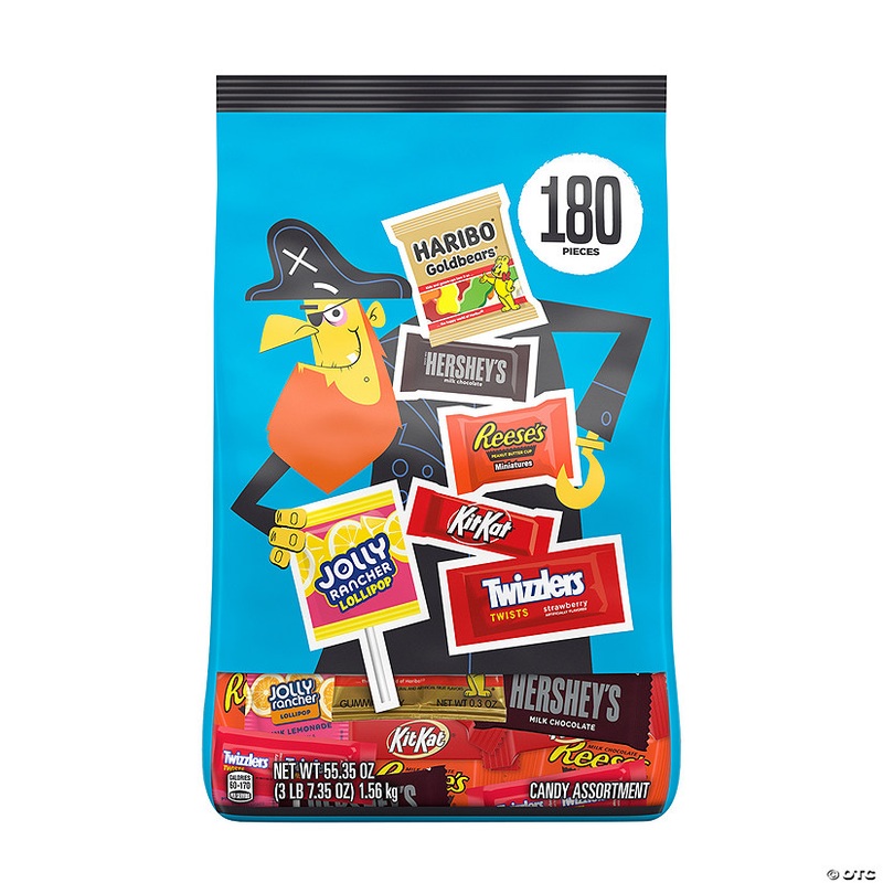 3.46 lbs. Bulk 180 Pc. Hersheys Halloween Candy Snack-Size Candy Assortment