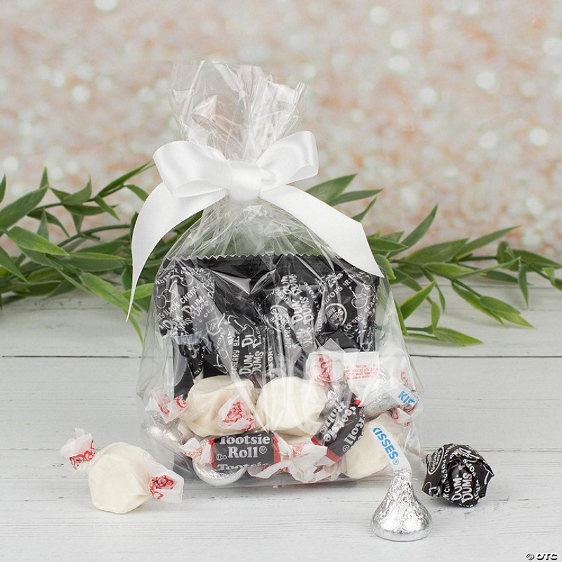 12ct Black Candy Goodie Bag Party Favors by Just Candy (12 Pack)