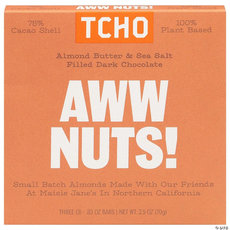 Tcho Aww Nuts Bar - 2.5 OZ (Pack of 10)
