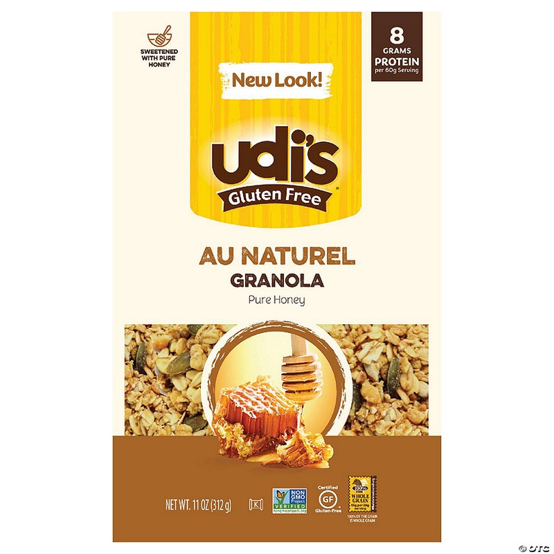 Udis Granola Gluten Free Au Naturel Bag 11 oz (Pack of 6)