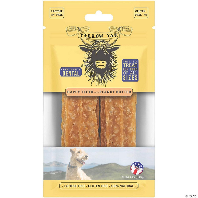 Yellow Yak - Hp Teth Peanut Butter Dent Chew - Case of 5-4 OZ