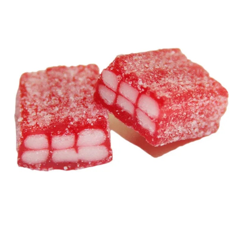 Vidal Strawberry Licorice Bricks: 1KG Bag