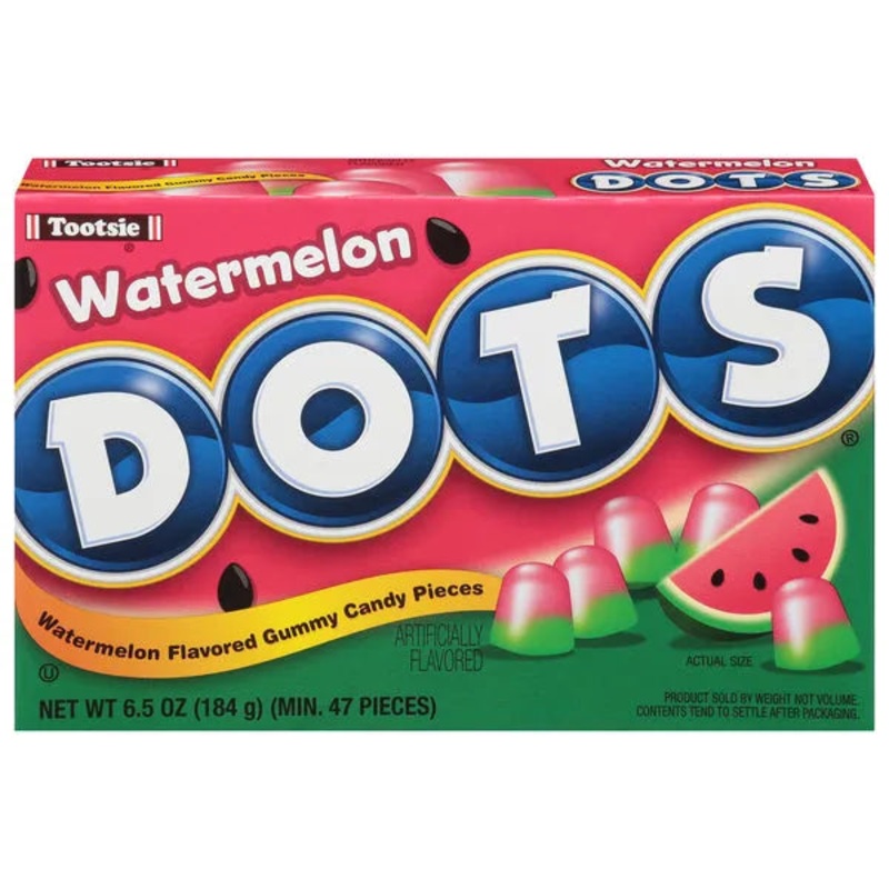 Watermelon Dots Candy 6.5-Ounce Packs: 12-Piece Box