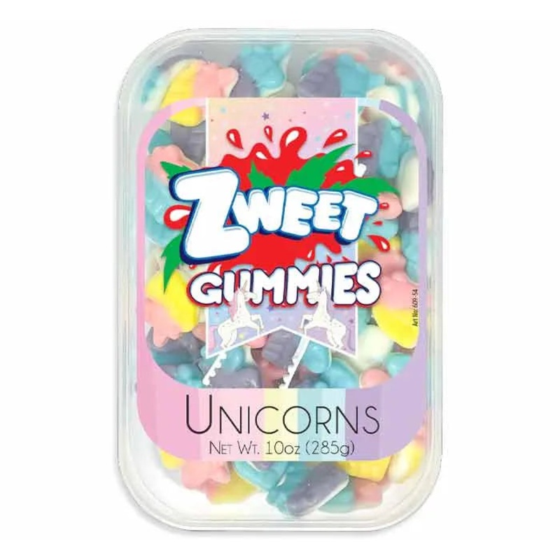 Zweet Gummy Unicorn Tubs: 6-Piece Box