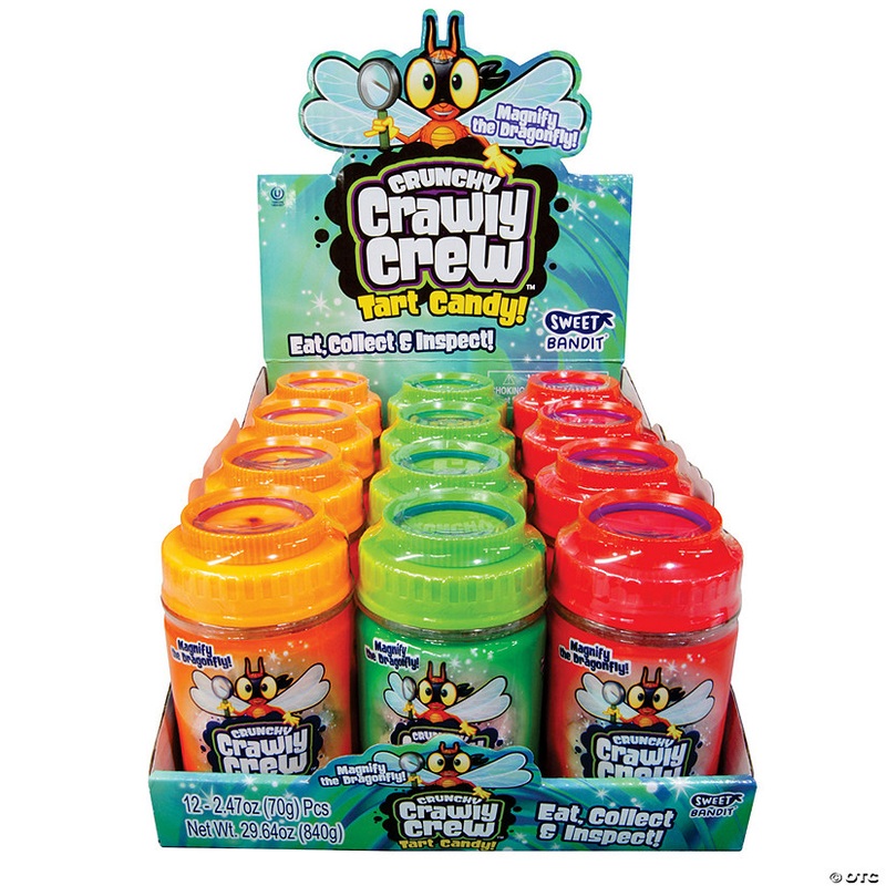 29.64 oz. Kidsmania Crunchy Crawly Crew Sour Candy - 12 Pc.