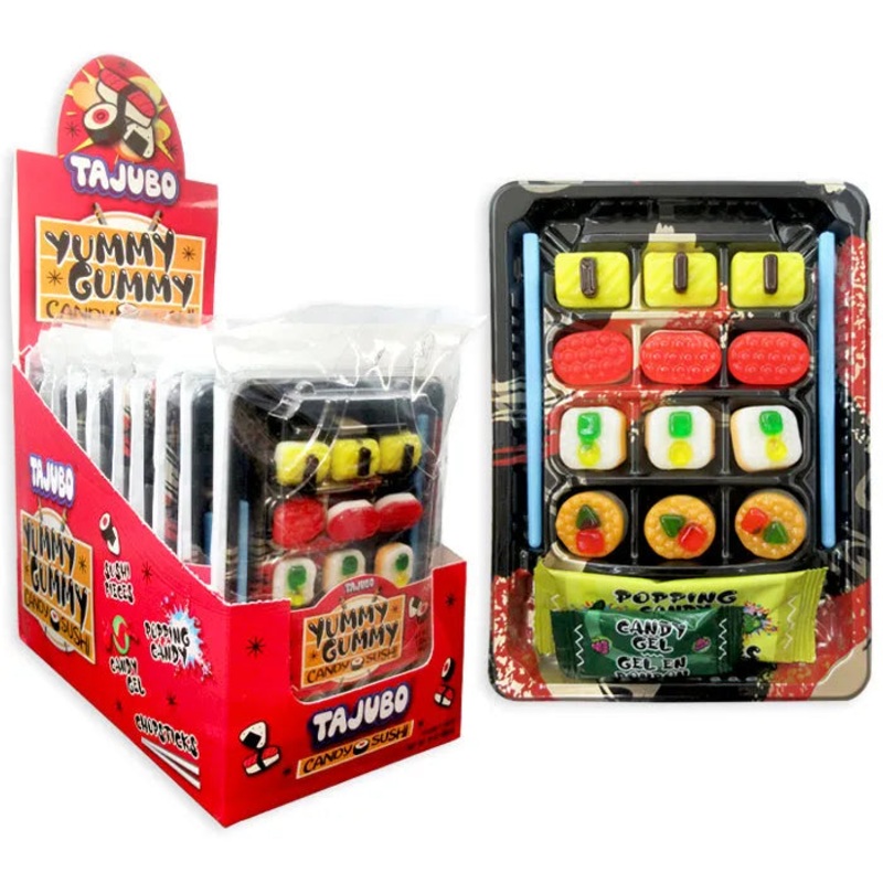 Tajubo Sushi Gummy Trays: 10-Piece Display