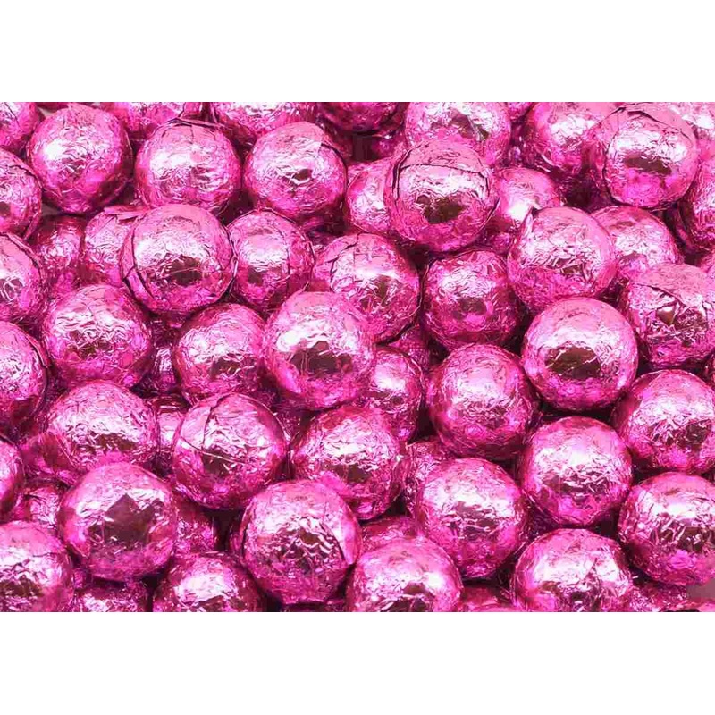 Wrapped Pink Chocolate Balls