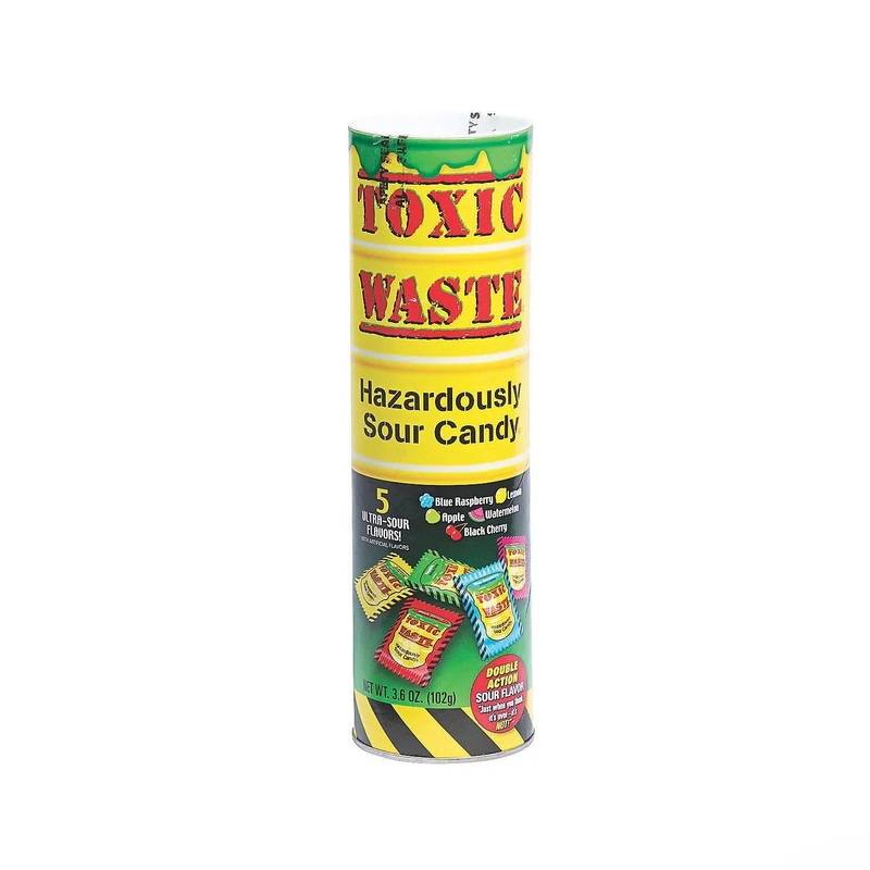 Toxic Waste Hazardously Sour Candy Tube Bank