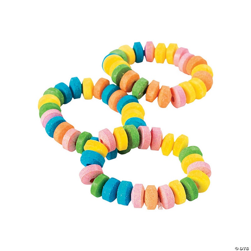 2 1/2" Stretchable Multicolored Hard Candy Bracelets - 48 Pc.