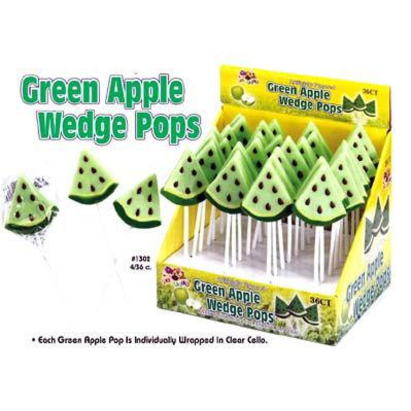 Wedge Pops Green Apple