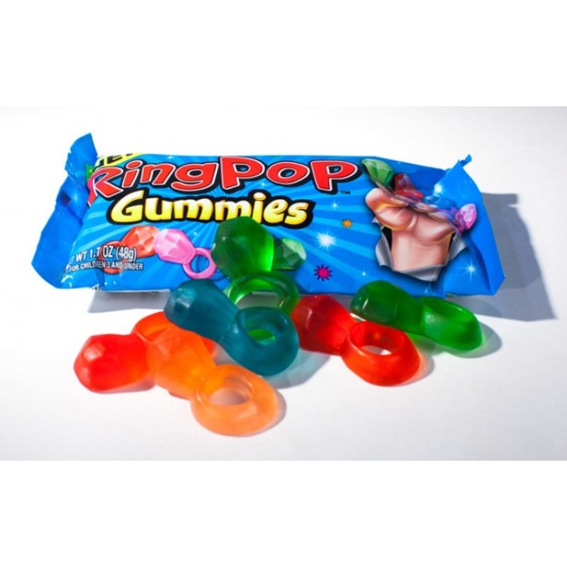 The Bazooka Company Ring Pop Gummies 1.7 oz pack 16ct
