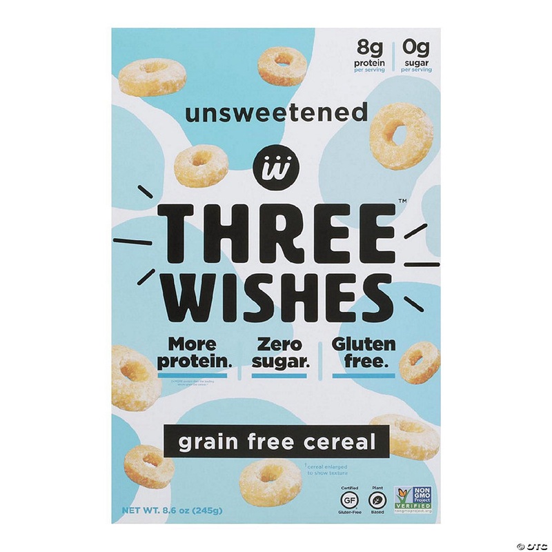 Three Wishes - Cereal Unsweetened Gluten Free - Case of 6-8.6 OZ