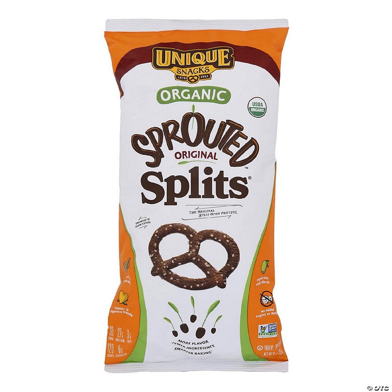 Unique Pretzels - Sprouted Grain Pretzels - Case of 12 - 8 oz.
