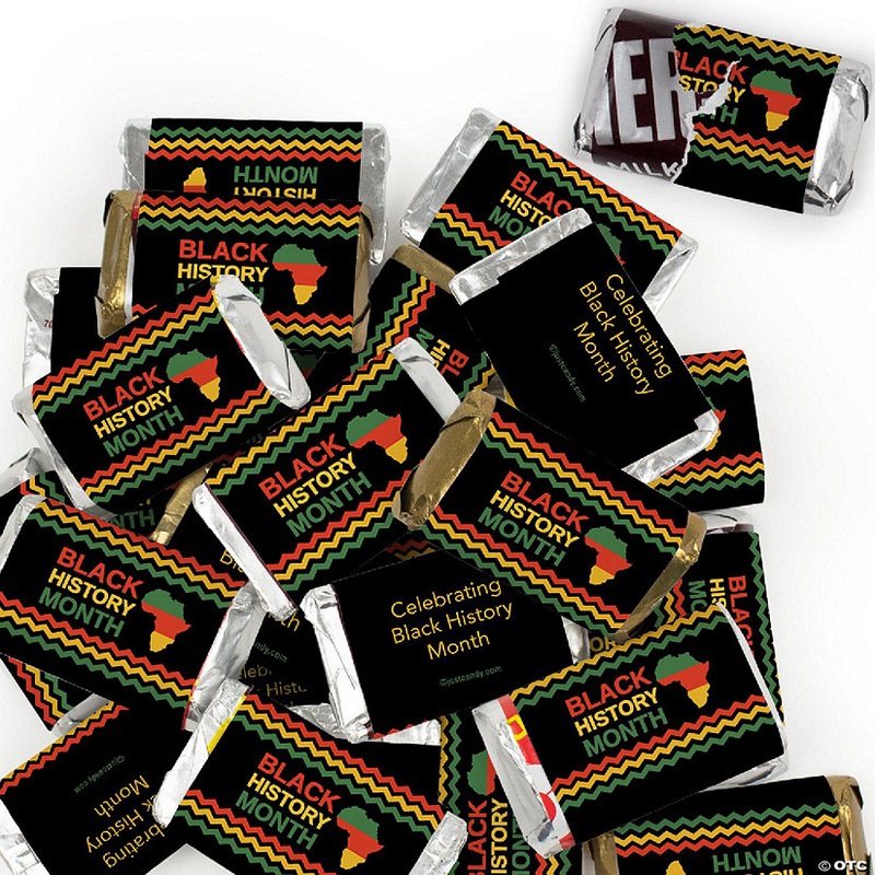 152 Pcs Black History Month Candy Favors Hershey's Miniatures Chocolate